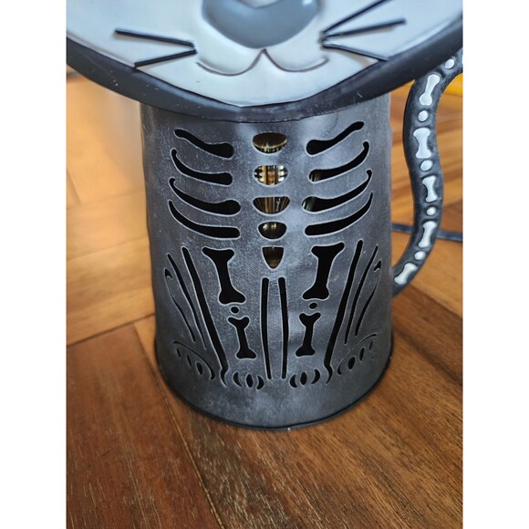 Scentsy Very Superstitious Black Cat Skeleton Wax Melt Warmer Goth Spooky - Picture 7 of 11